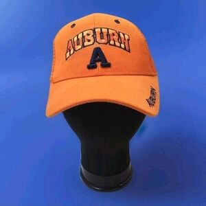 Auburn Embroidered Orange Mesh Back Snapback Cap NWOT